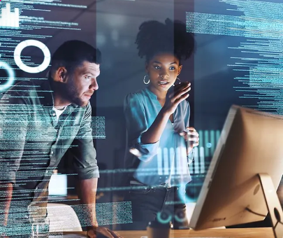 cybersecurity team sharing data.